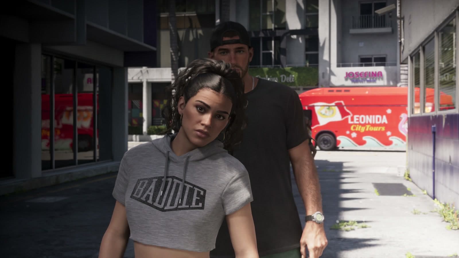 Lucía Caminos y Jason Duval en Vice City